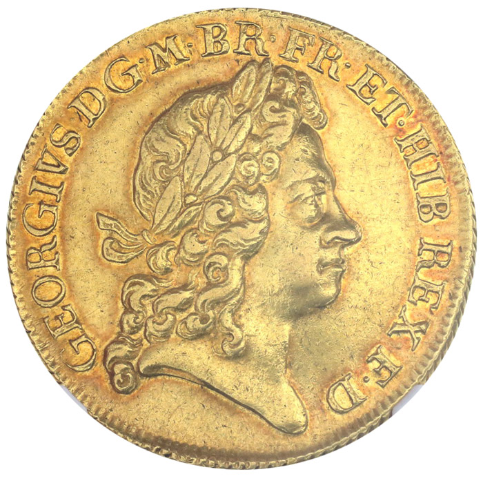 イギリス ジョージ1世 1726年 2ギニー 金貨 NGC AU55【アンティーク
