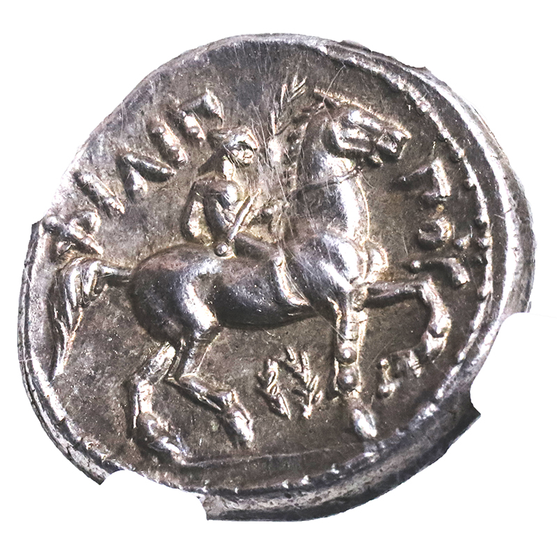 古代マケドニア王国 テトラドラクマ銀貨 BC359-336 フィリポス2世 NGC