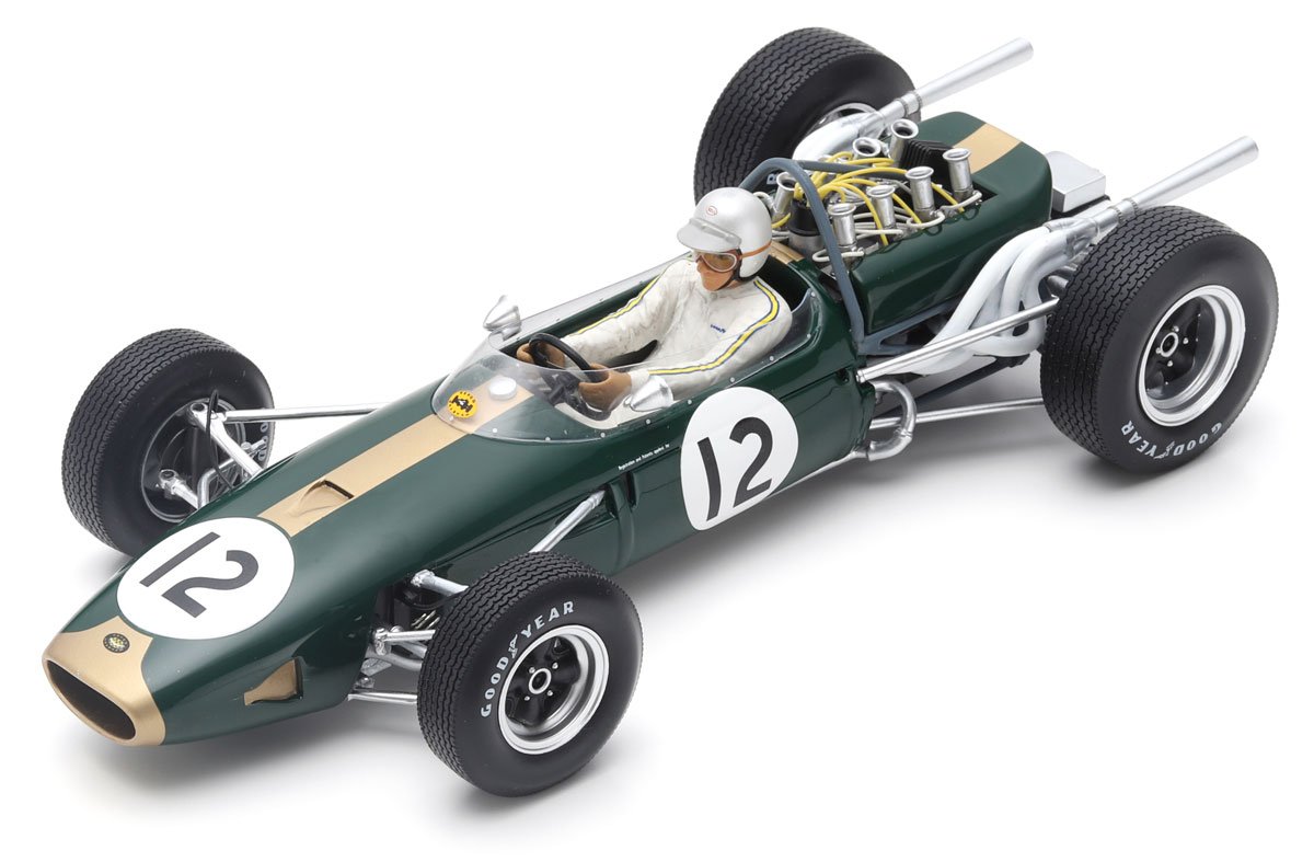 Spark 1:18 Brabham 1966 Brabham BT19 French GP Diecast Model Car