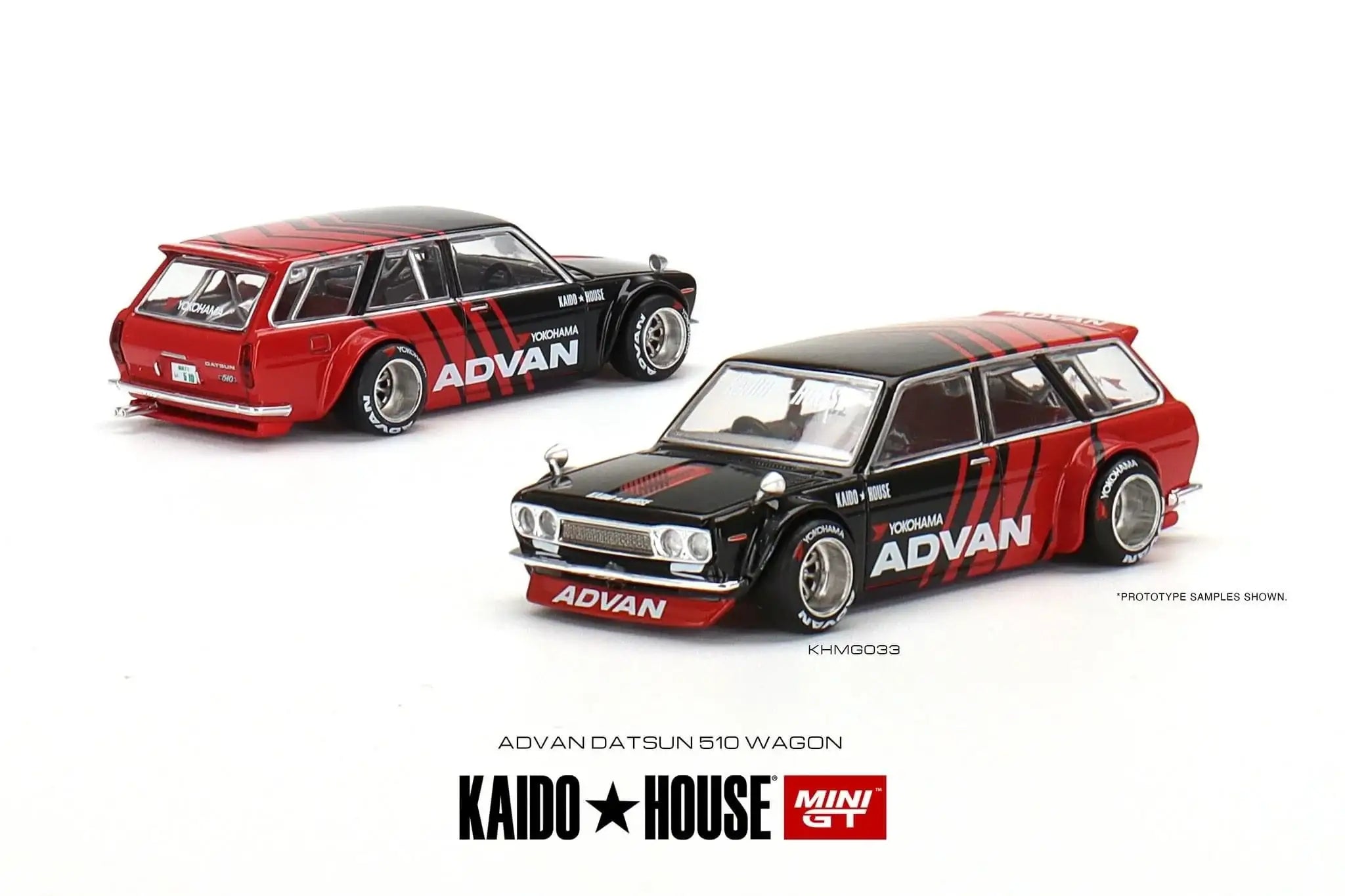 Mini GT x Kaido House 1:64 Datsun 510 Pro Street / Wagon Advan