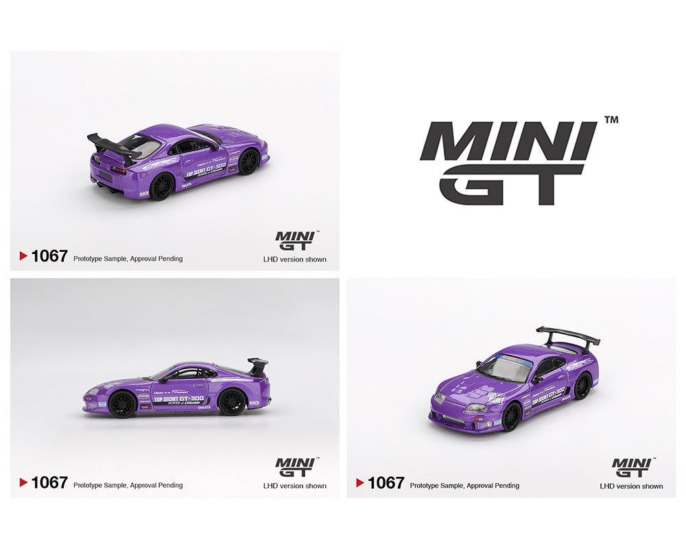 PREORDER* MINI GT 1:64 Toyota Supra (JZA80) TOP SECRET in Purple