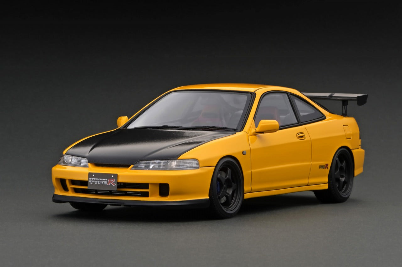 Ignition Model 1:18 Honda Integra (DC2) Type-R in Yellow with