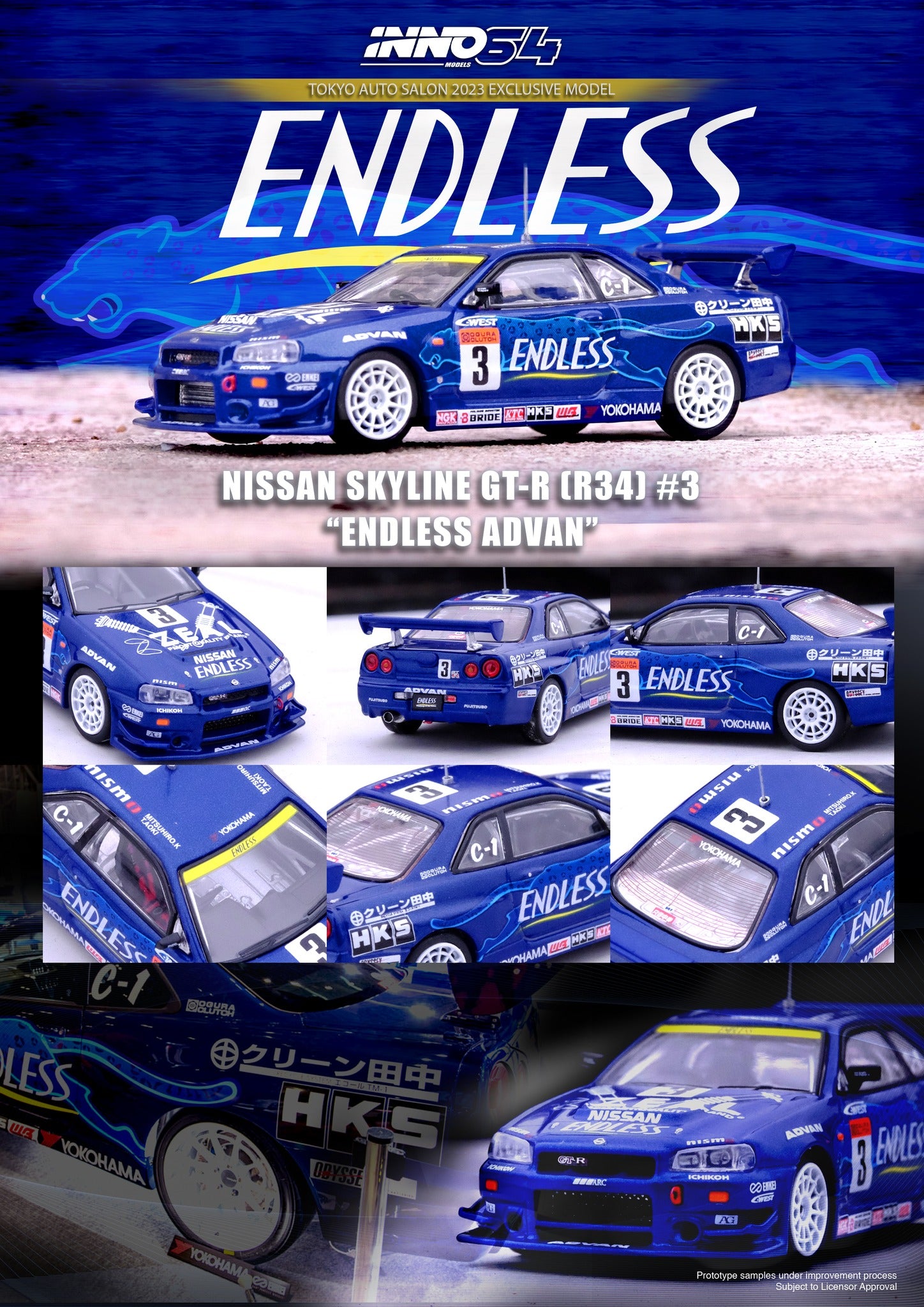 INNO64 1:64 Nissan Skyline GT-R (R34) #3 