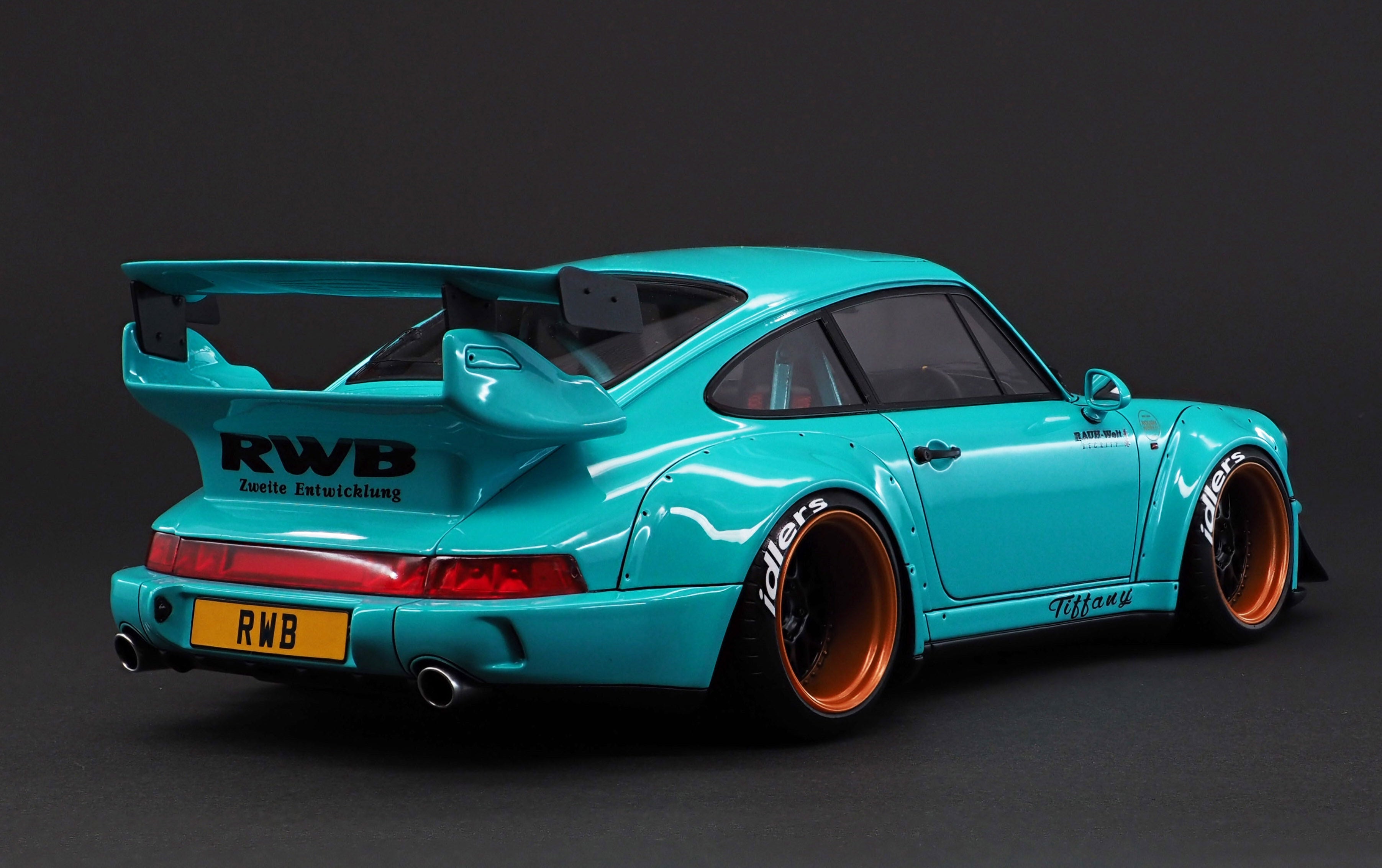 Ignition Model 1:18 Porsche 964 RWB in Light Blue – Model Cars Houston