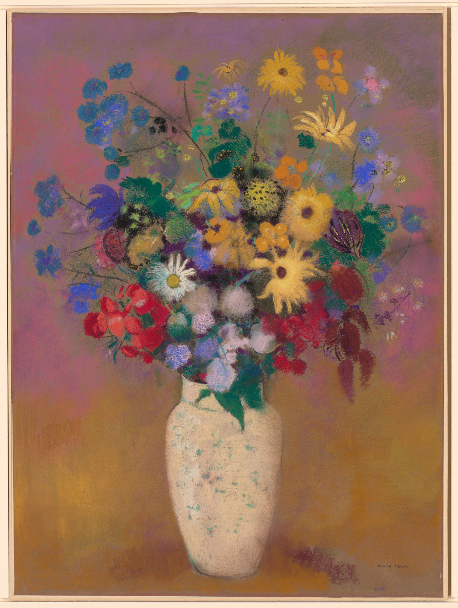 Odilon Redon. Vase of Flowers. c. 1912-14 | MoMA