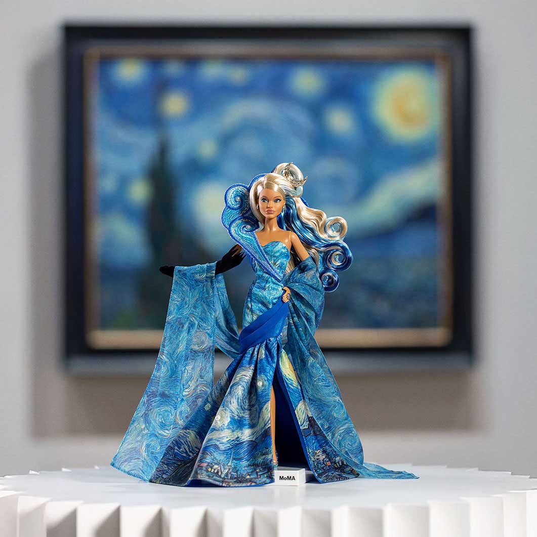 Barbie x MoMA Vincent van Gogh The Starry Night ドール(Barbie)：キッズ