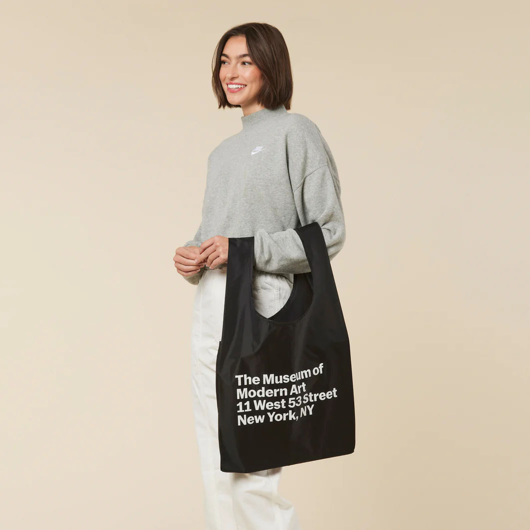 Baggu スタンダードバッグ MoMA Address ブラック(MoMA Address