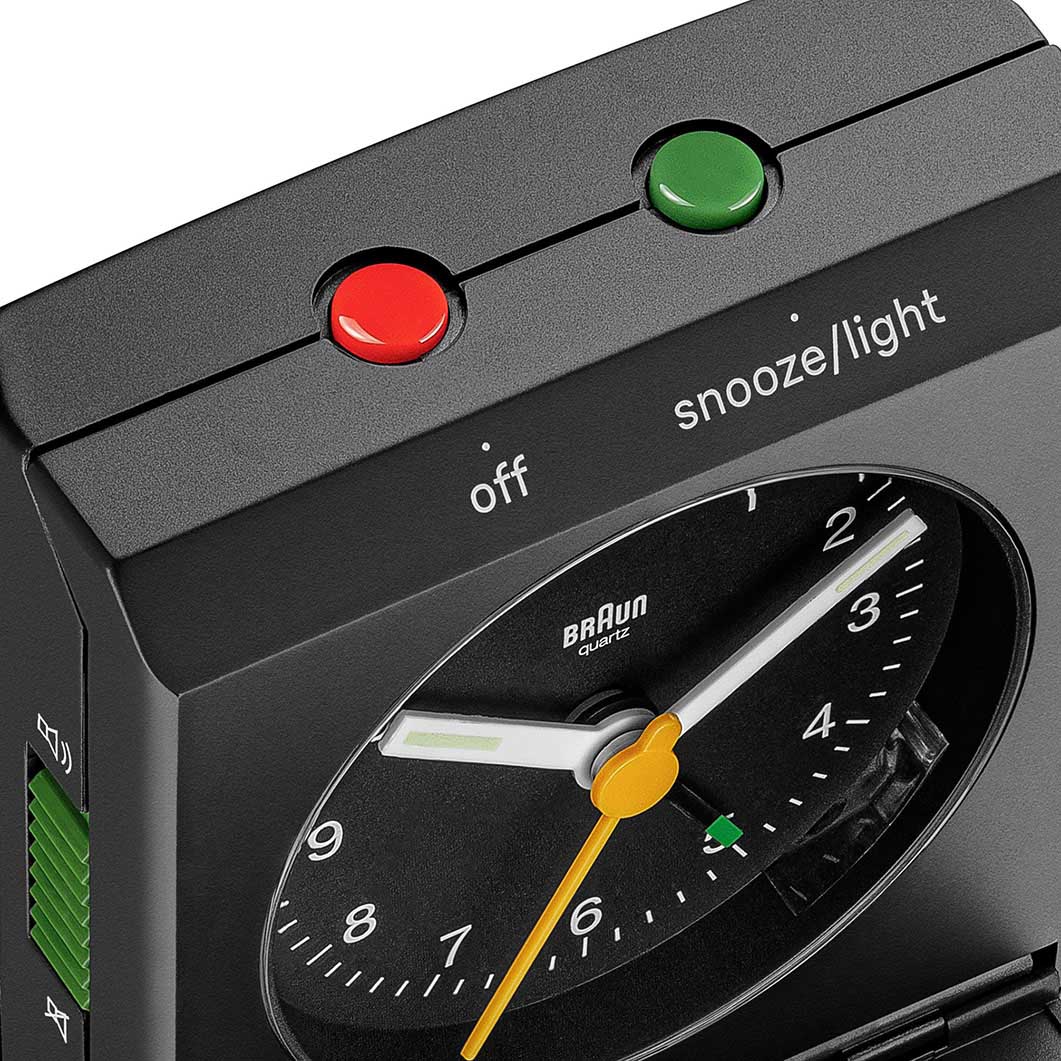 Braun BC05 トラベル アラームクロック ブラック(BC05 ブラック)：ホーム