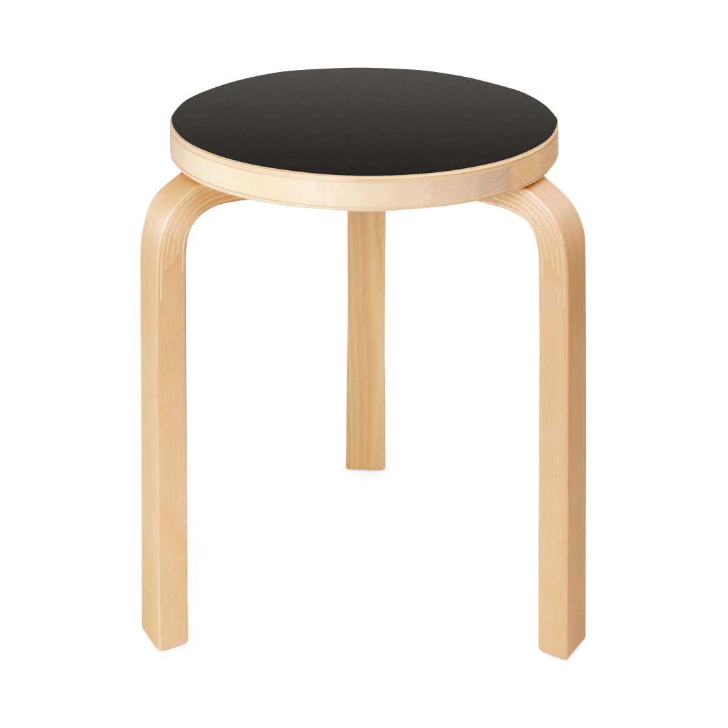 Artek スツール ブラック(ブラック)：ホーム