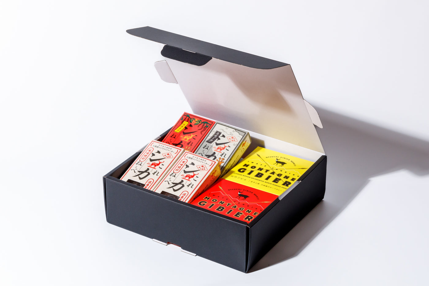 常温ギフト便】鹿肉缶詰2缶＋鹿肉ジャーキー4個詰め合わせセット – MOMIJI