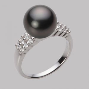 10.0mm 黒蝶真珠リング | Moon Label - 大月真珠オンラインショップ