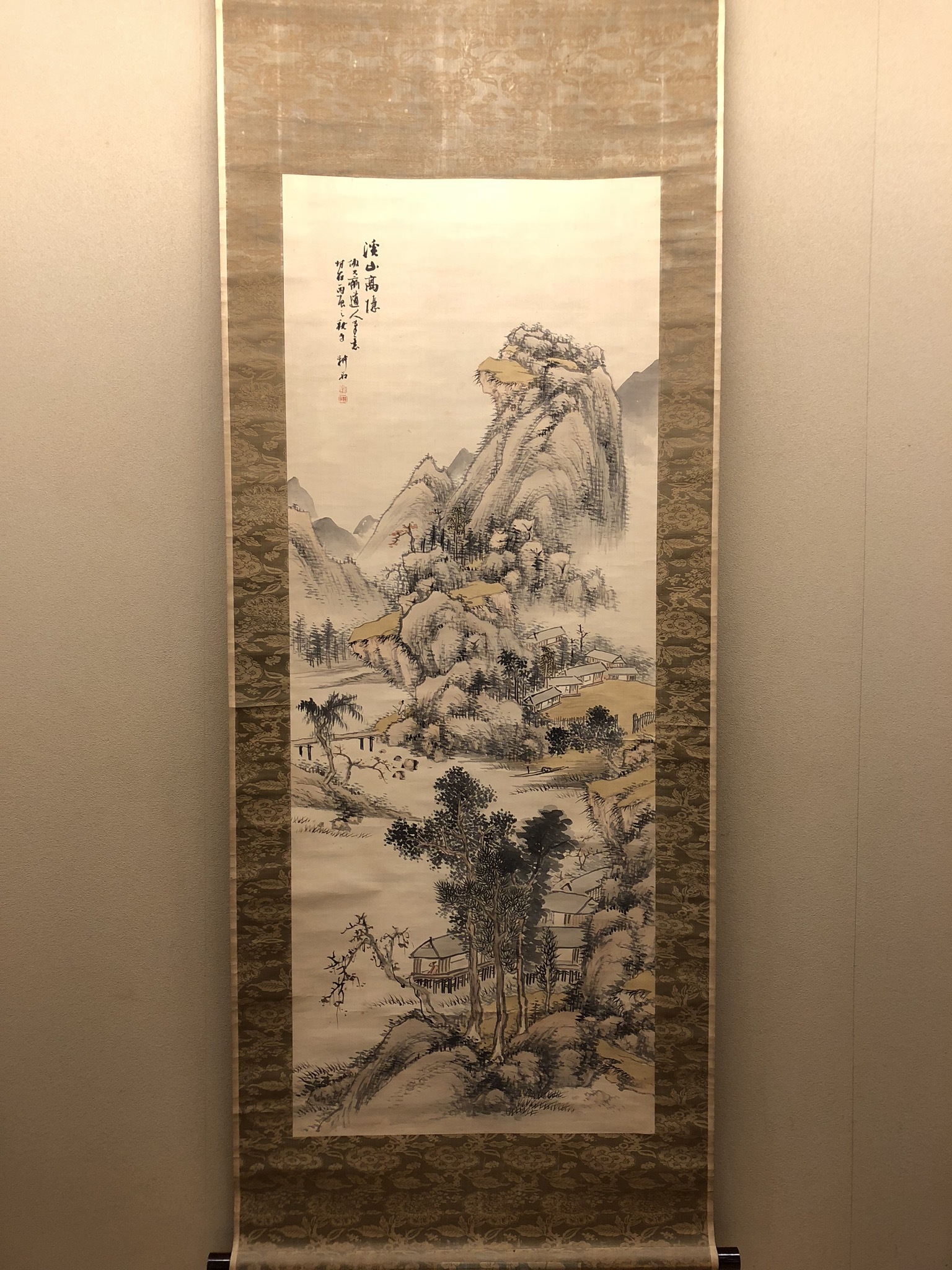 中西耕石 淡着色山水図｜古美術・掛け軸の販売・買取・鑑定-松本松栄堂