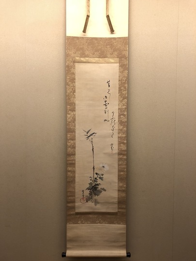 酒井鶯蒲 花鳥図｜古美術・掛け軸の販売・買取・鑑定-松本松栄堂
