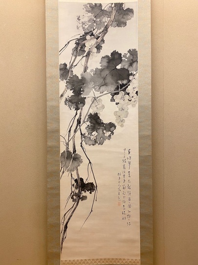 松林桂月 葡萄図｜古美術・掛け軸の販売・買取・鑑定-松本松栄堂