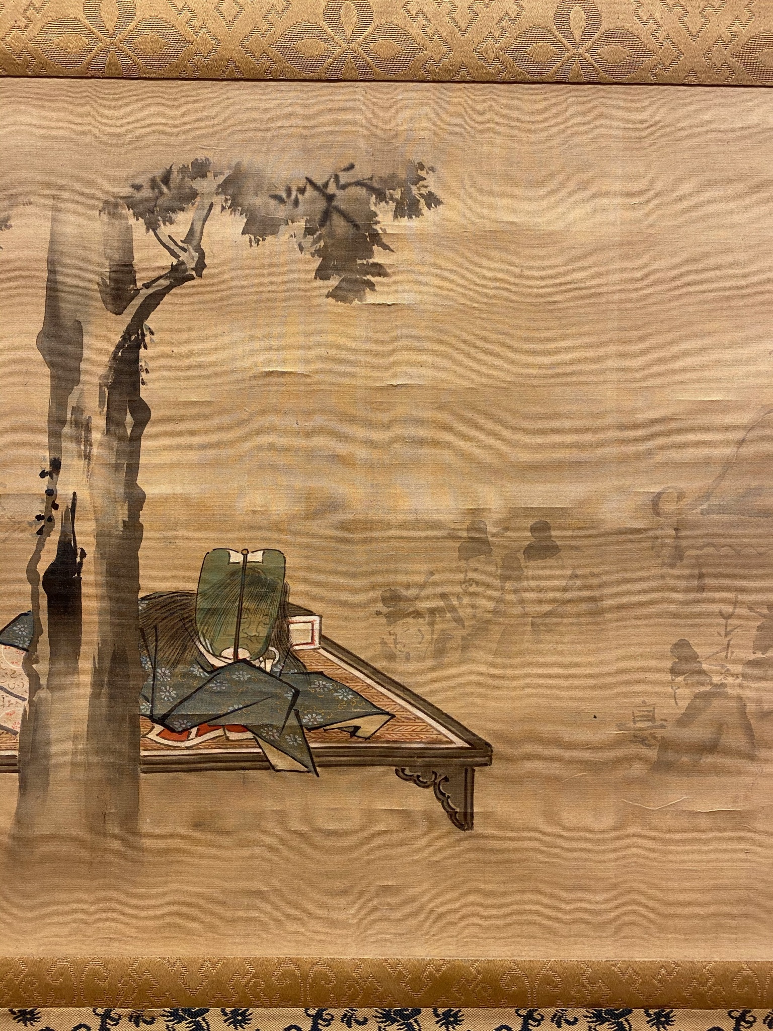 真作/新井勝利/人物図/布袋屋掛軸HH-401