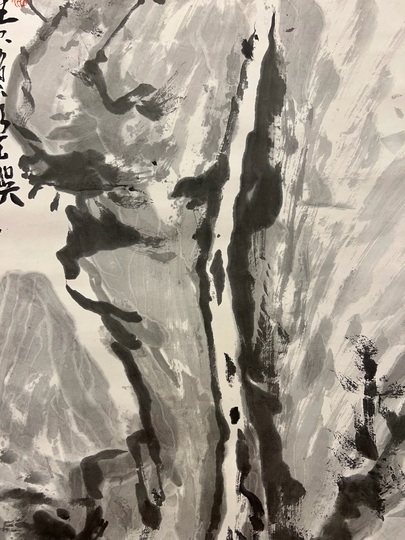 富岡鉄斎 高山流水図｜古美術・掛け軸の販売・買取・鑑定-松本松栄堂