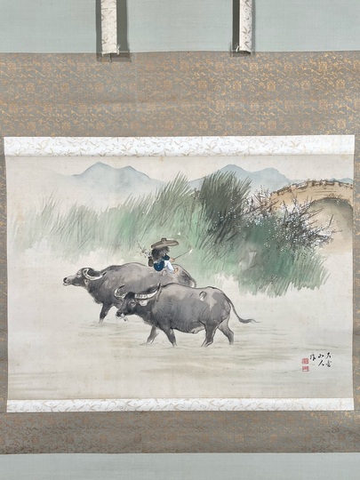 小村大雲 水牛｜古美術・掛け軸の販売・買取・鑑定-松本松栄堂