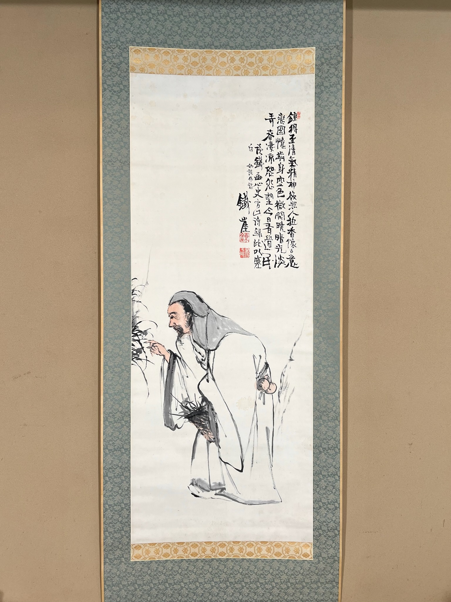 富岡鉄斎 高士採蘭図｜古美術・掛け軸の販売・買取・鑑定-松本松栄堂