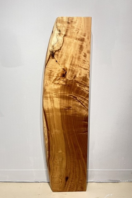 一枚板 栃（トチ）材テーブル用天板 1155×190~290 mm 一枚板テーブル