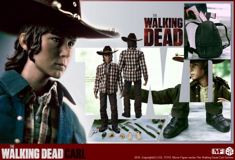 Figurine 1/6 Zombie Hunter - Carl Son Of Rick - Machinegun.fr