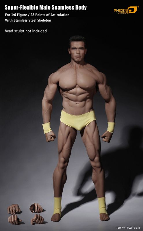 Super Flexible Male Seamless Body Phicen - Machinegun