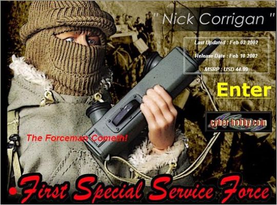 First Special Service Force - Nick Dragon Action Figure - Machinegun