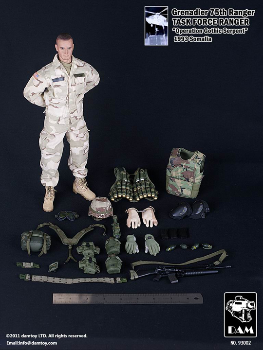 Grenadier -75th Ranger Task Force Ranger Somalia 93 Dam Toys