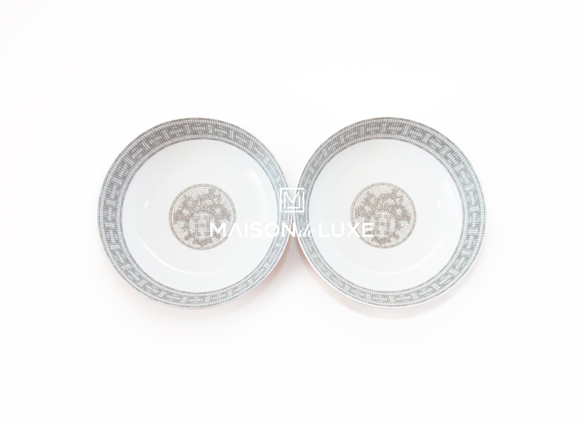 Hermes Classic Mosaique au 24 Platinum Cereal Bowl – MAISON de LUXE