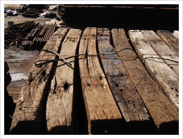 国産中古枕木｜枕木｜国産・豪州産枕木販売の「国鉄産業株式会社」