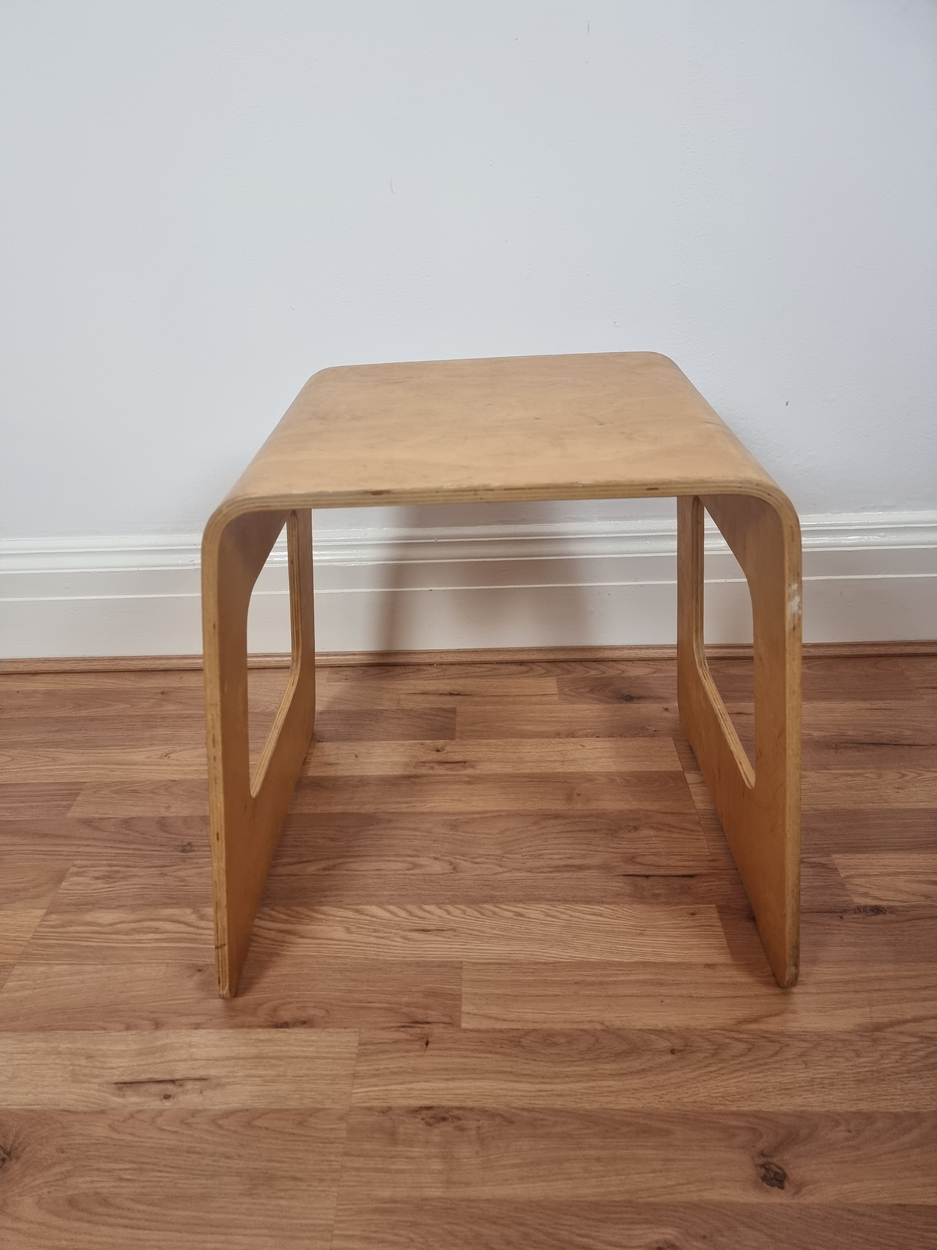 Design Classic Vintage IKEA Plywood 'Benjamin' Stool by Lisa