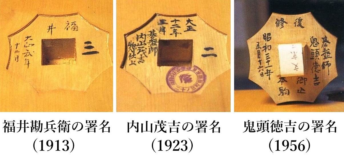 名人碁盤師の系譜｜丸八碁盤店