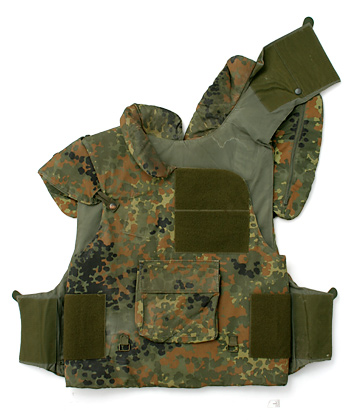 BW ドイツ連邦軍SK-1防破ベスト 実物中古ケブラー防弾材付 1989年製