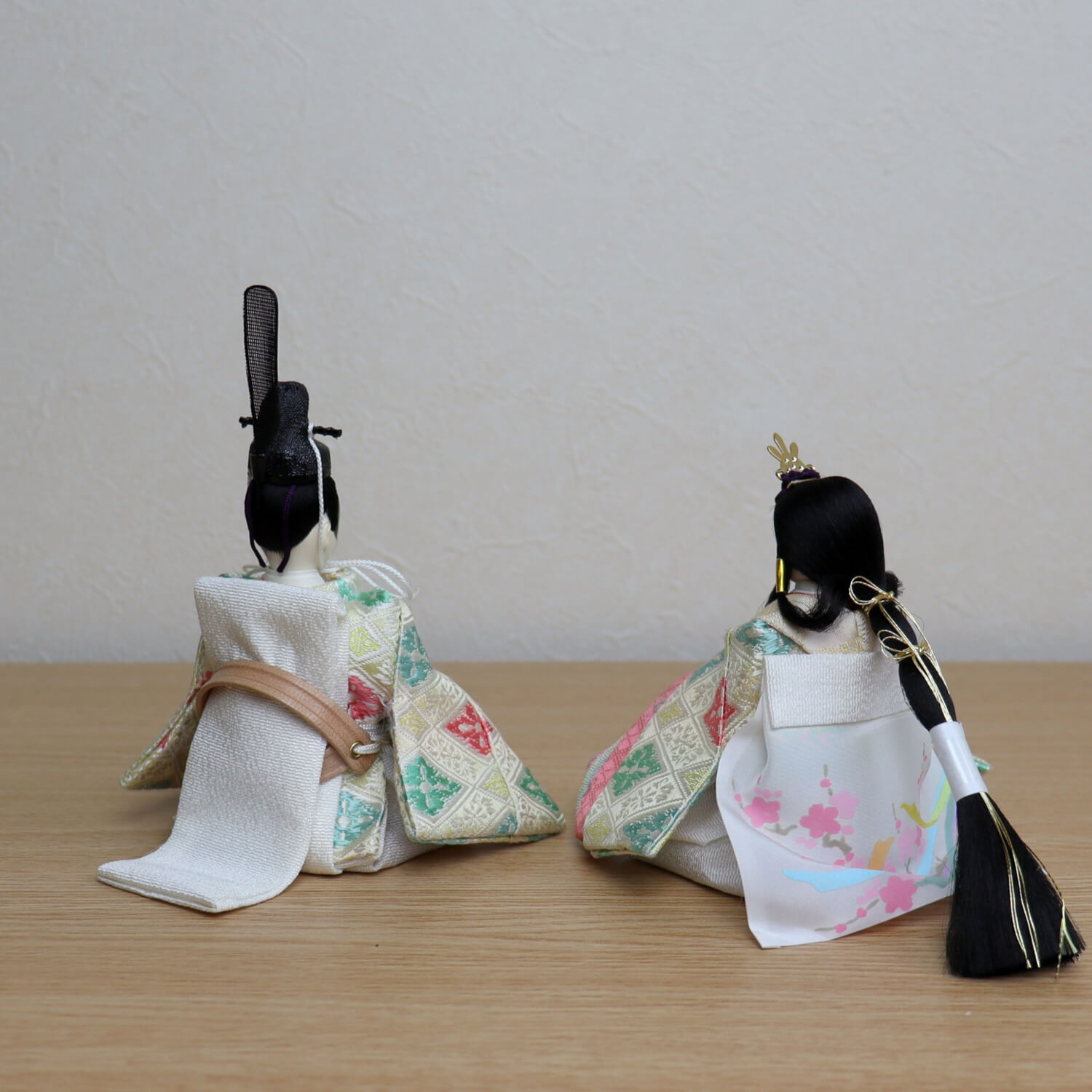 選べるお顔 小西実作 PICCONI 茜-あかね- 京製正絹西陣織 国産杉製月飾