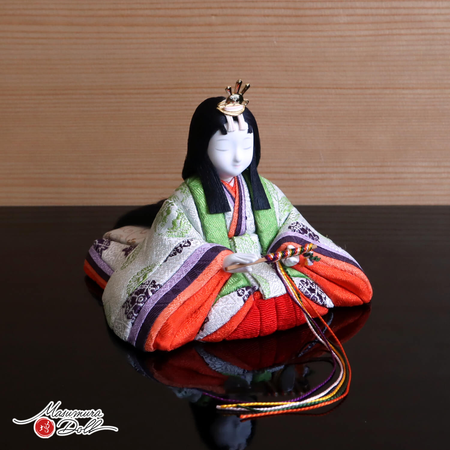 伝統的工芸品 三世・金林真多呂作 「雅雛」正絹西陣織 黄櫨染 天皇陛下