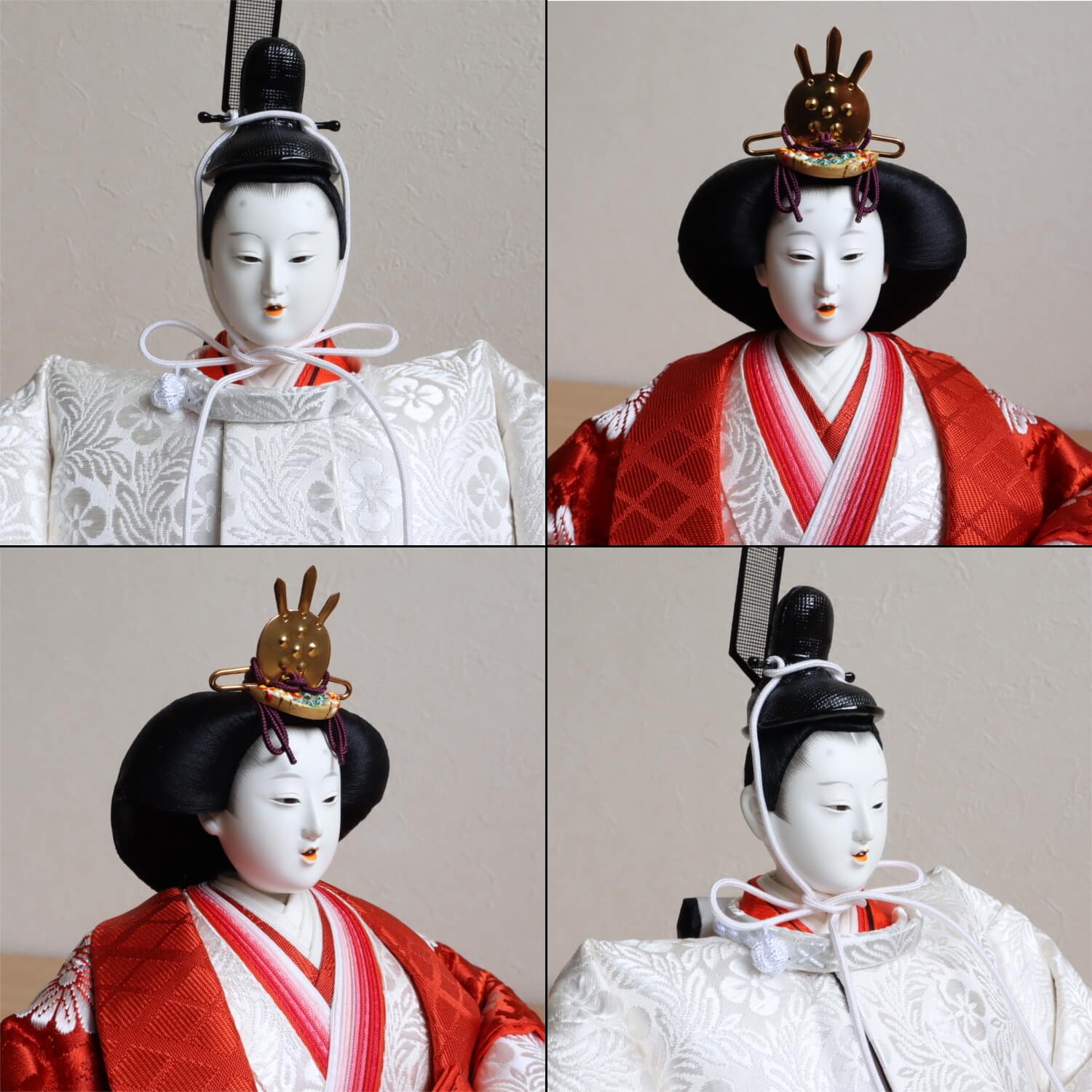 新作京都・大橋弌峰作 京九番正絹西陣織 有職雛 京頭師：川瀬 猪山 京