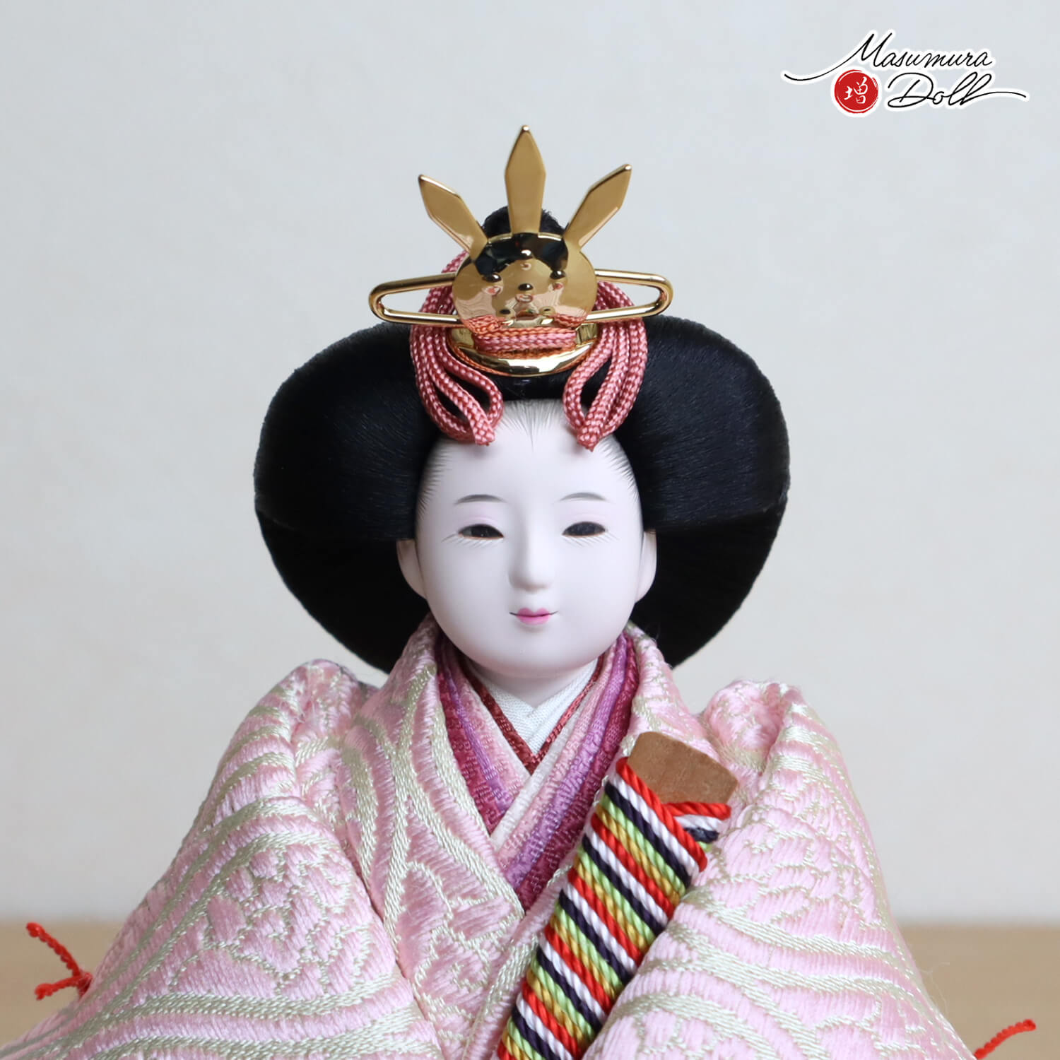 最新作 柴田家千代作 葵 立雛 有職紋様 雲立涌 MUR(ミュール) 大川組子