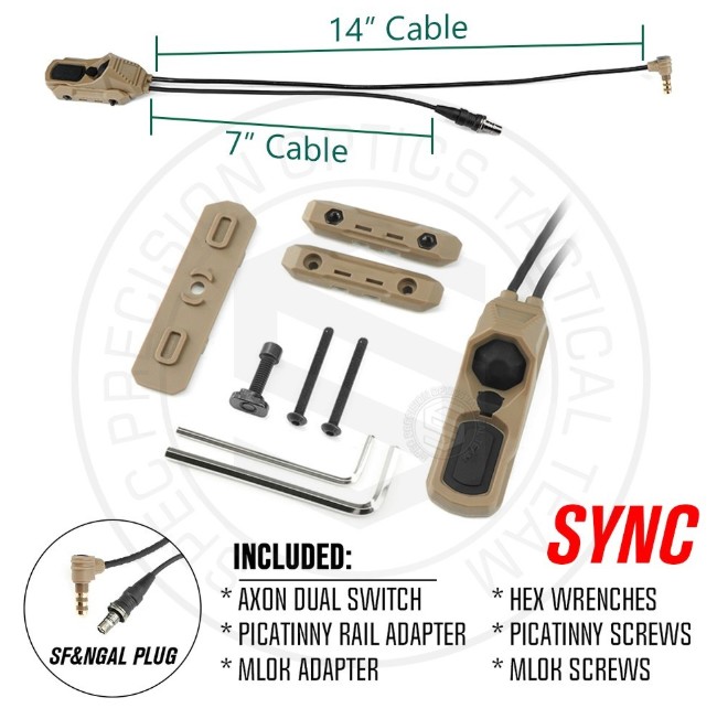 NGAL用 LA23 & Surefire Plugデュアルリモートスイッチ【実銃対応