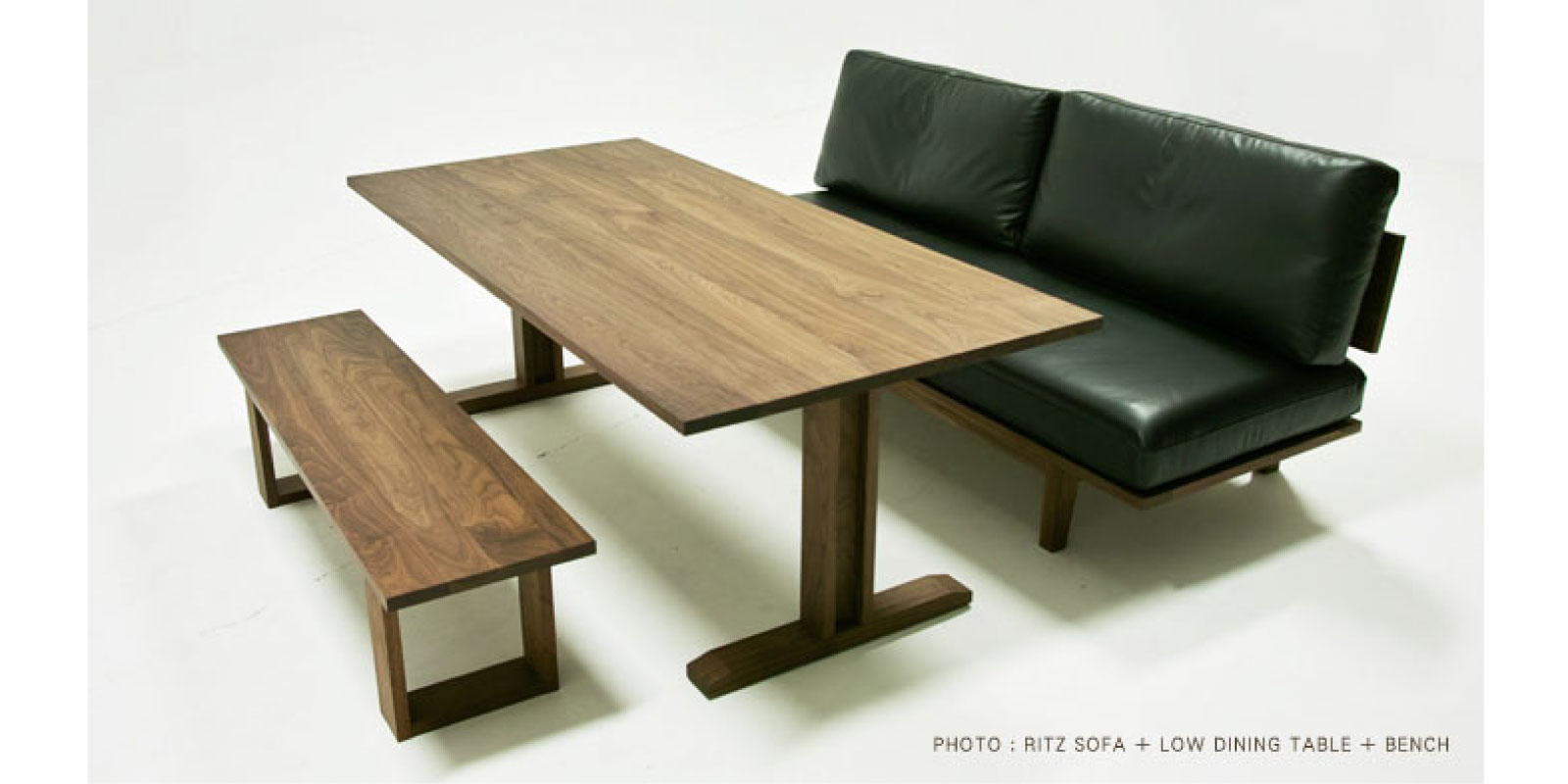 RITZ LOW DINING TABLE(幅140cm × 奥行80cm)の通販 / マスターウォール