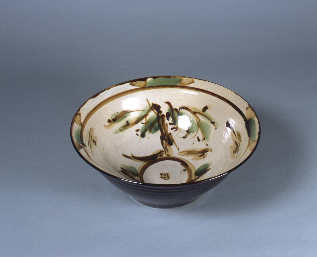 土焼鉄描銅彩柳模様大鉢 – 兵庫陶芸美術館 収蔵品データベース