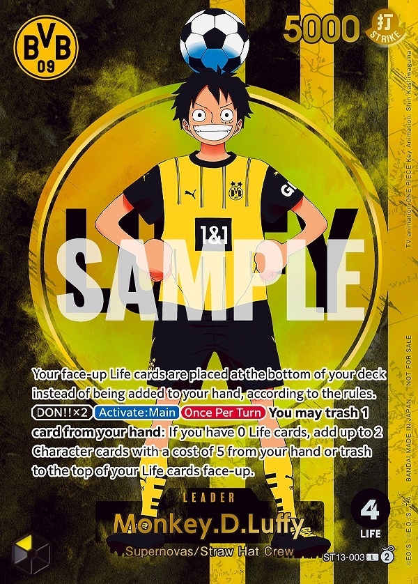 モンキー・D・ルフィ【プロモ】《多色》未開封 ※英語表記 ドルトムント