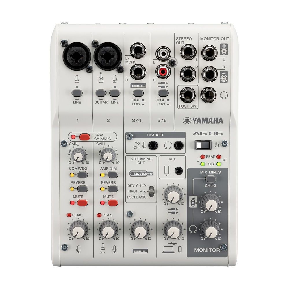 YAMAHA WEBキャスティングミキサー AG06mk2 (SHURE SM58付き)【福山
