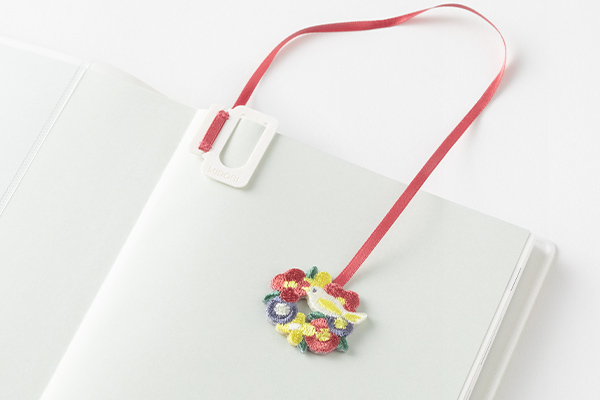 しおり｜ブックマーカー 刺繍 トリ柄(62331006)｜ミドリオンラインストア