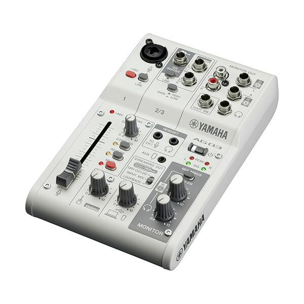 YAMAHA ミキサー AG03MK2 W(白) + コンデンサーマイクMPM1000 配信
