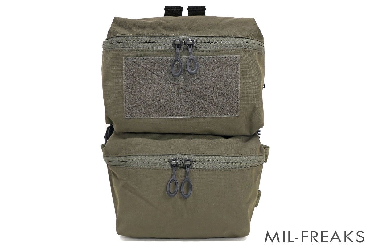 SHEKKIN GEARS Ferroタイプ Back Panel Double Pouch ZIP ON バック
