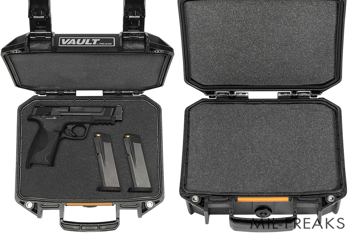 PELICAN V100 VAULT スモール ピストルケース ウレタン緩衝フォーム