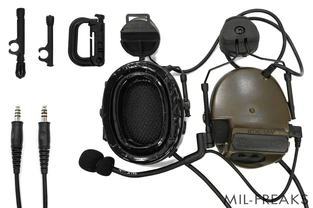 TAC-SKY Comtac III タイプ DUAL PTTヘッドセット ARCレールアダプター