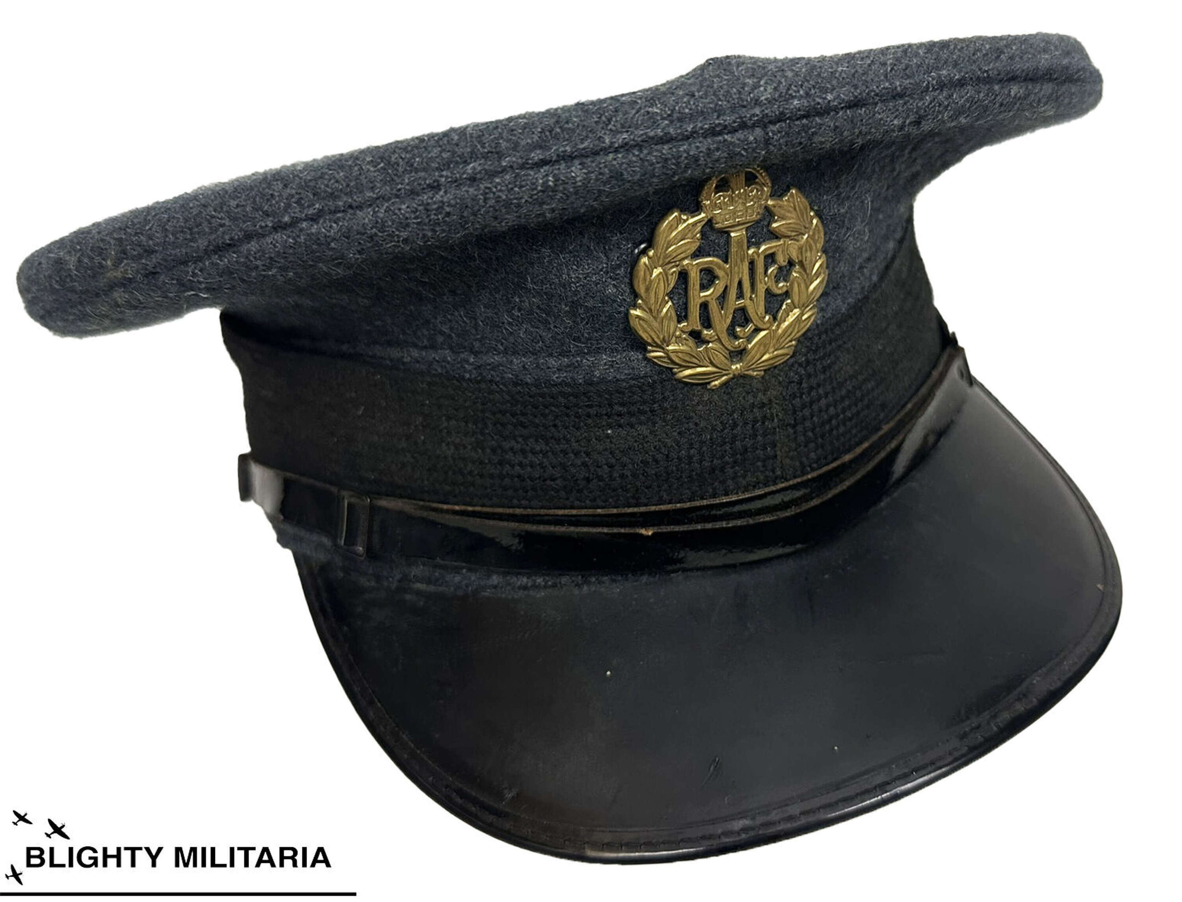 Original 1952 Dated RAF Ordinary Airman's Peaked Cap - Size 7 in Hats