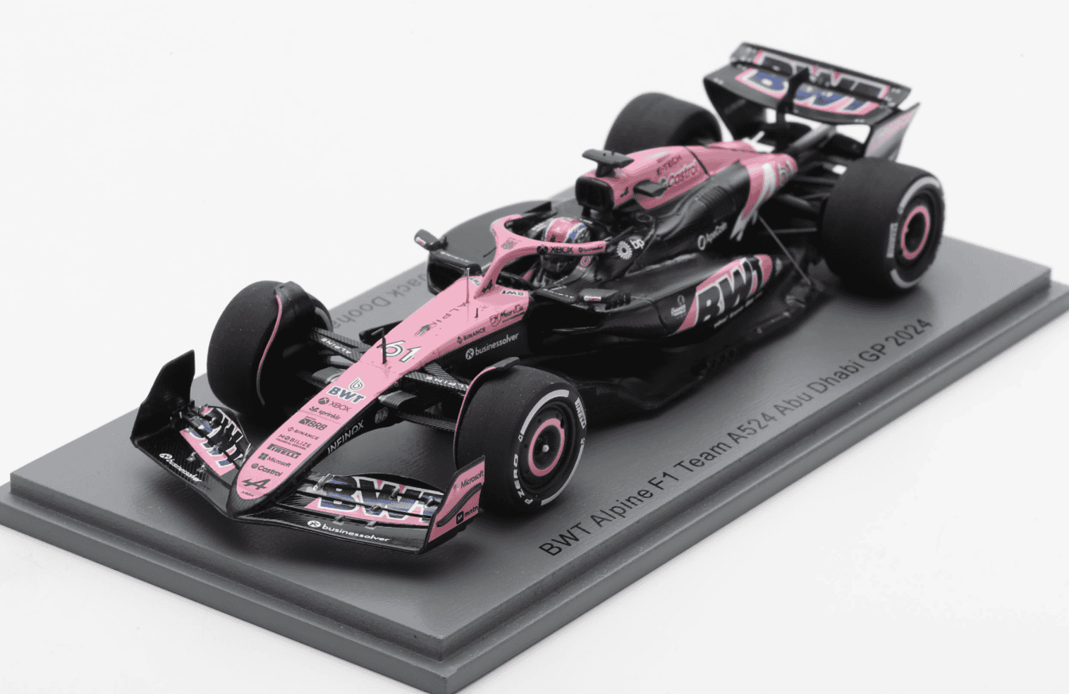 BWT ALPINE F1 TEAM A524 NO.61 ABU DHABI GP 2024 JACK DOOHAN SPARK 1/43