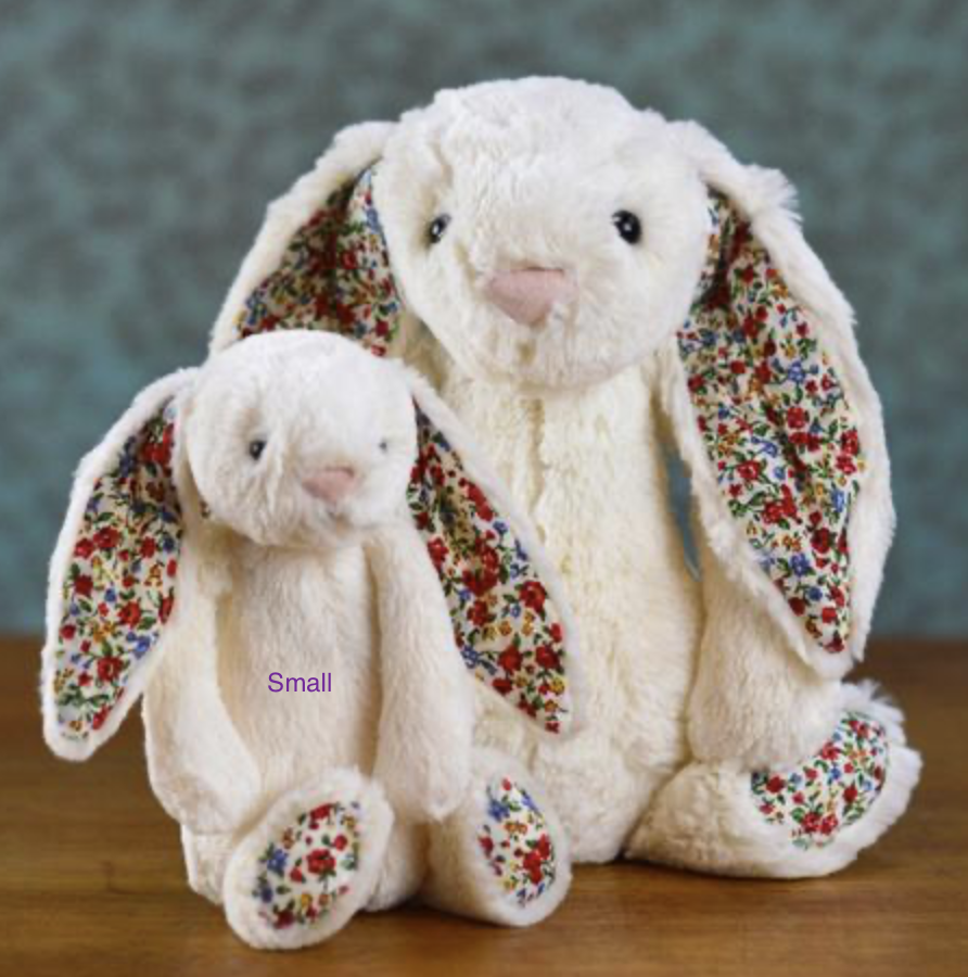 Jellycat Blossom Cream Bunny Small – mini kardi