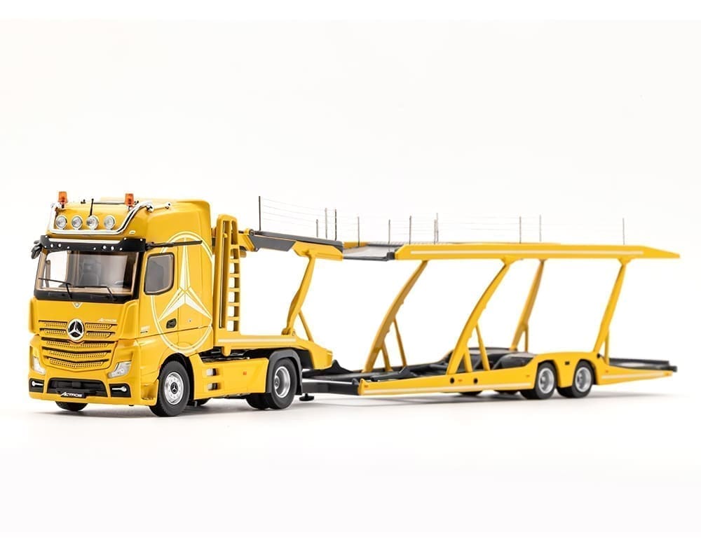 GCD 1:64 Mercedes-Benz AMG Actros Auto Transporter - Yellow - M